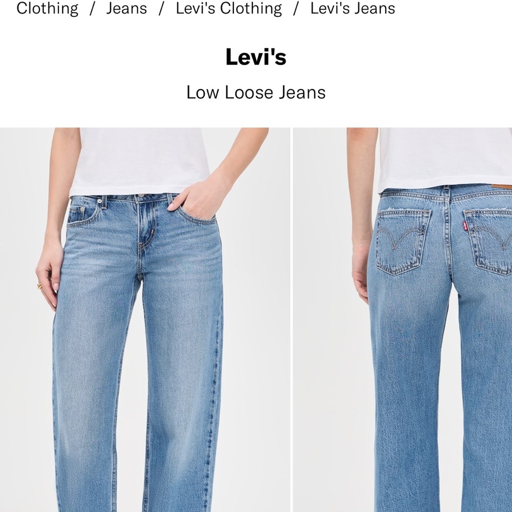 Levi's Low Loose Denim Jeans